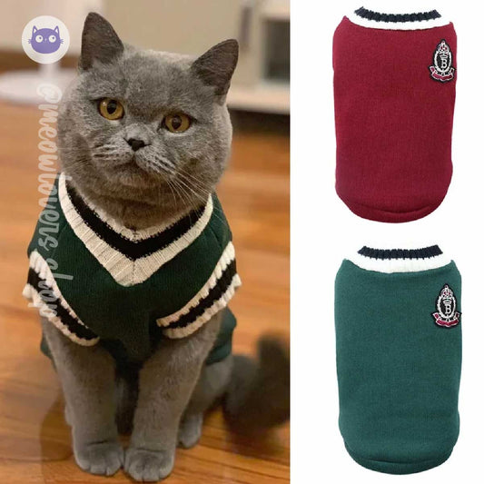 Warm Winter Cat Sweater - Cozy Pullover for Cats